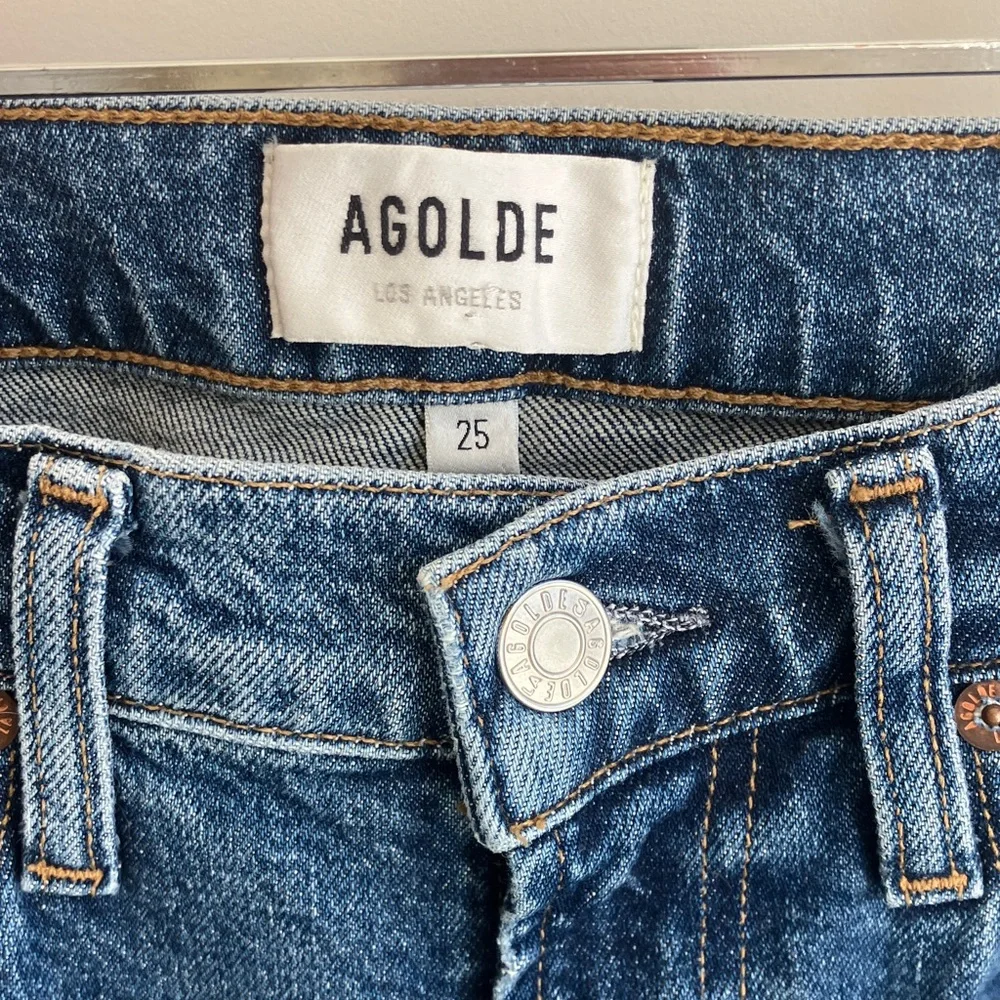 AGOLDE 90'S Pinch Waist High Rise Straight Jeans Women’s Size 25 - Picture 2 of 8